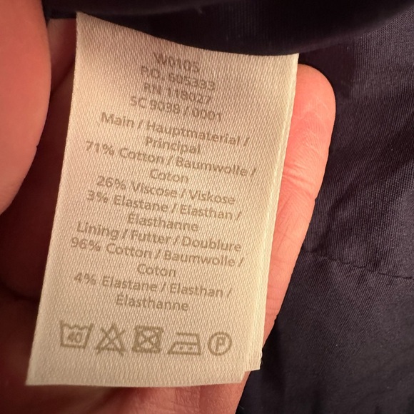 Boden Navy Polka Dot V-neck Peplum Sleeveless Top Size 2 Zip Back Lined - Picture 6 of 10